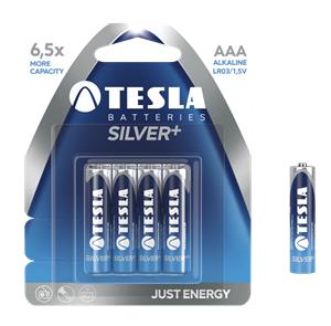 TESLA SILVER alkaline battery AAA (LR03), 4pcs