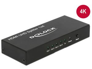 Delock HDMI UHD Splitter 1 x HDMI in >4 x HDMI out 4K 18684 Delock HDMI UHD Splitter 1 x HDMI in >4 