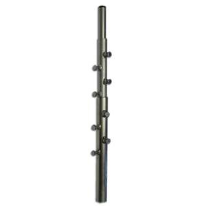 Telescopic mast three-part (3x2m) with tube diameter 42/48/57 mm