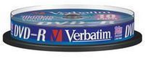 VERBATIM DVD-R (10-Pack) Spindle / General Retail / 16x / 4.7 gigabytes