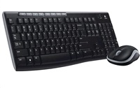 Logitech Wireless keyboard mouse Wireless Desktop MK270, EN, Unifying