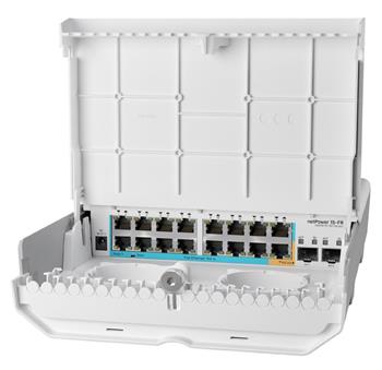 MikroTik CRS318-1Fi-15Fr-2S-OUT - netPower 15FR reverse PoE switch