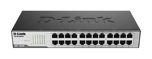 D-Link DES-1024D/E 24-Port 10/100Mbps Fast Ethernet Unmanaged Switch