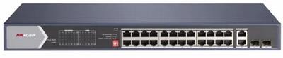 Hikvision DS-3E0528HP-E PoE Switch, 24x PoE, 370W