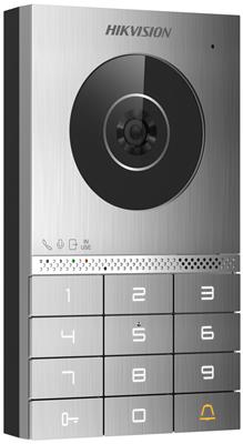 Hikvision DS-KV7023EY-IME2 - 2-wire intercom, HD camera, M1 card reader, keyboard, surface mount
