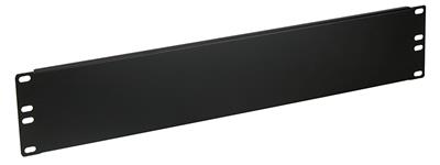 Masterlan blind cover panel 2U, black