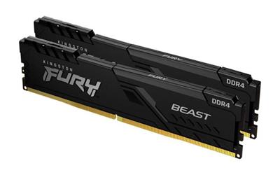 KINGSTON 32GB 2666MHz DDR4 CL16 DIMM (Kit of 2) 1Gx8 FURY Beast Black