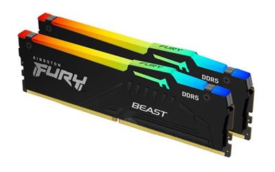 KINGSTON 64GB 5600MHz DDR5 CL40 DIMM (Kit of 2) FURY Beast RGB