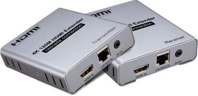 PremiumCord 4K HDMI cascading extender at 120m via Cat5 / 6, without delay