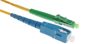 Masterlan fiber optic patch cord, LCapc-SCupc, Singlemode 9/125, simplex, 3m