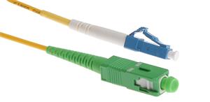 Masterlan fiber optic patch cord, LCupc-SCapc, Singlemode 9/125, simplex, 3m