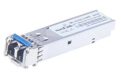 MaxLink 1.25G SFP optical HP modul, SM, 1310nm, 3km, 2x LC connectors, DDM, HPE kompatibil