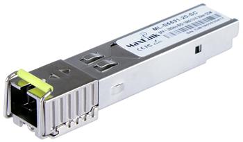 MaxLink 1.25G SFP optical module, WDM(BiDi), SM, Tx 1550/Rx1310nm, 20km, 1x SC connector, DDM