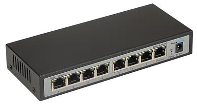 MaxLink reverse PoE switch RSG-8-1P-DC, 7x PoE IN, 1x PoE Out, 1x DC Out