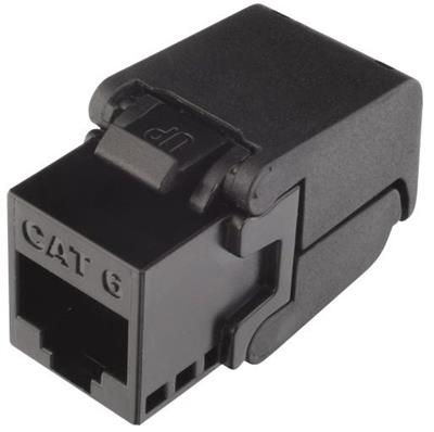 Solarix tool-free keystone CAT6 UTP RJ45, black