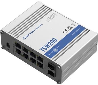 Teltonika TSW200 Industrial Unmanaged PoE Switch