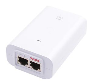 Ubiquiti U-POE-af - Gigabit PoE injector 48V/0.32A (15,4W) - white