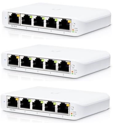 Ubiquiti UniFi Switch USW-Flex-Mini-3, 3-pack