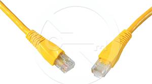 Solarix patch cable CAT5E UTP PVC 15m yellow snag-proof