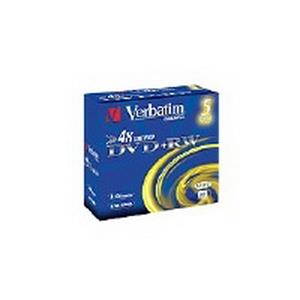 VERBATIM DVD RW (5-Pack) Jewel / 4x / DLP / 4.7 gigabytes