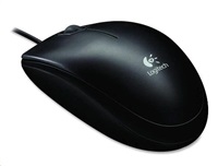 Logitech B100 Optical Mouse Black, USB, Black