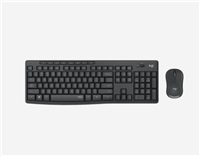 Logitech Silent Wireless Combo MK295, wireless keyboard + mouse, 2.4 GHz, CZ / SK, Graphite