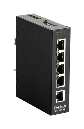 D-Link DIS-100G-5W 5 Port Unmanaged Switch with 5 x 10/100/1000BaseT(X) ports