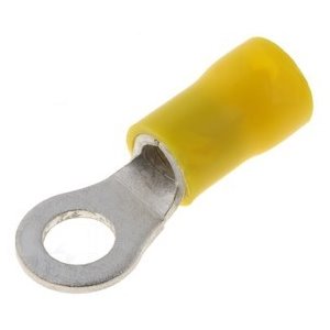 Pressing connector GF-M5, 5mm hole, yellow isolation