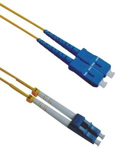 Masterlan fiber optic patch cord, LCupc/SCupc, Duplex, Singlemode 9/125, 3m