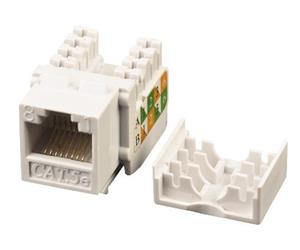 Masterlan self-tapping keystone UTP Cat.5e, white, upper terminal block