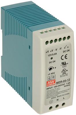 MEAN WELL MDR-60-24 switching power supply for DIN rail 60W 24V