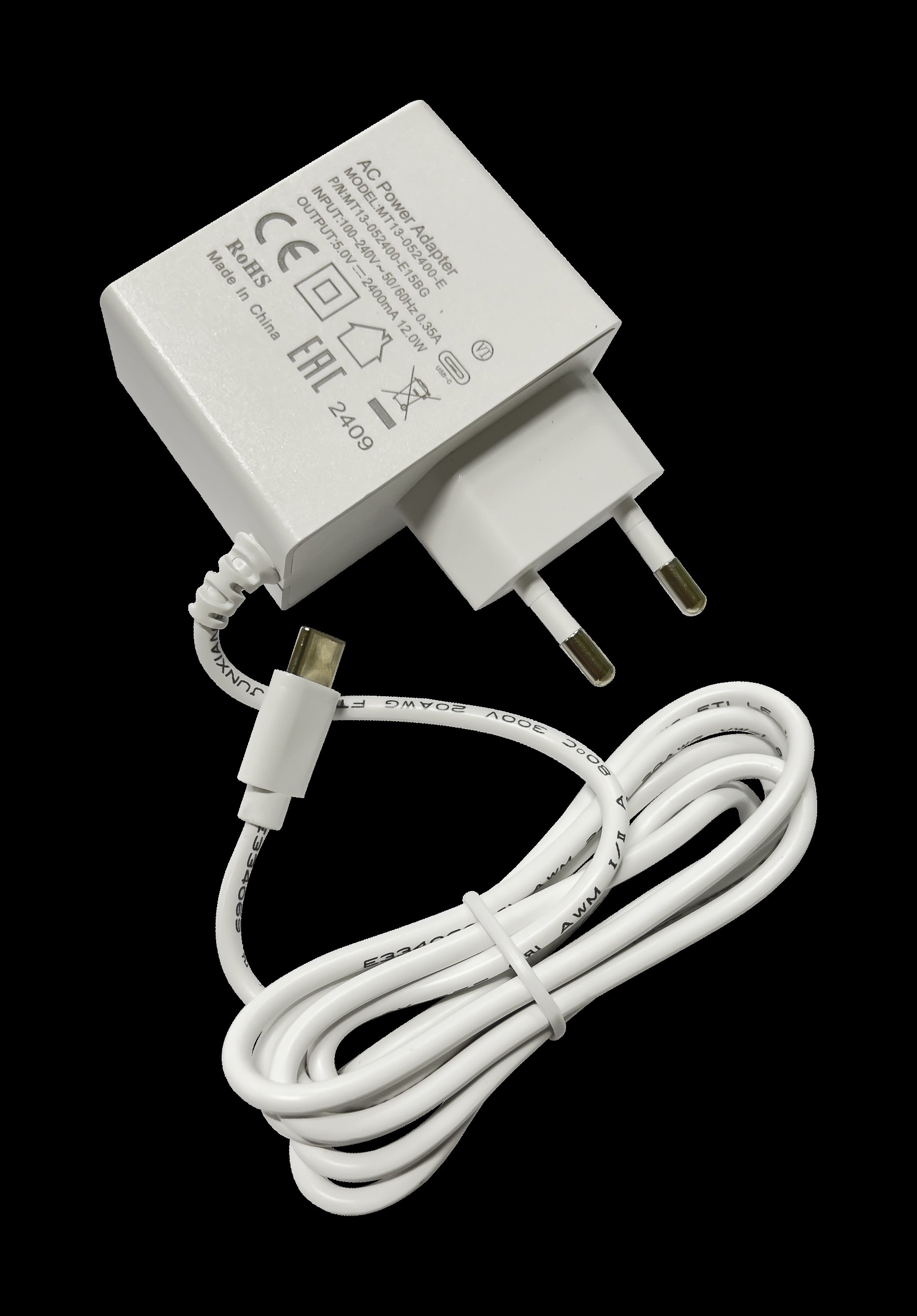 MikroTik MT13-052400-E15BG, power adapter 5V 2.4A, 12W, for hAP ax lite