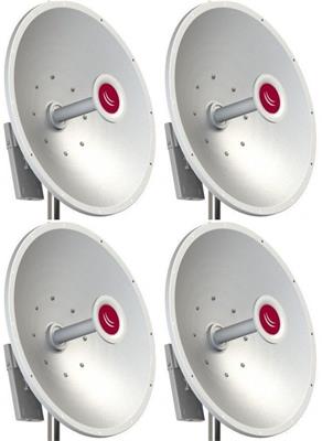 MikroTik MTAD-5G-30D3-PA, mANT30, 30dBi Parabolic Dish antenna Dual 5GHz, 2x RPSMA, precision aligmnent mount - 4 PACK