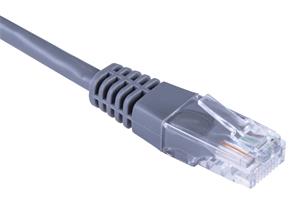 Masterlan patch cable UTP, Cat5e, 10m, gray