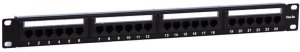 Masterlan Patch panel 19 , 24xRJ45, Cat5e, 1U, UTP