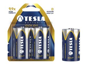 TESLA GOLD alkaline battery D (LR20), blister, 2pcs