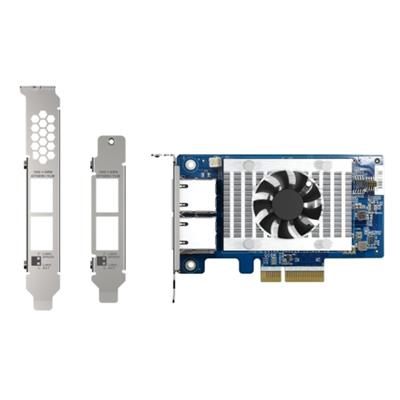 QNAP QXG-10G2T-X710 - Dual-port (10GBASE-T) 10GbE network expansion card, Intel X710, PCIe Gen3 x4