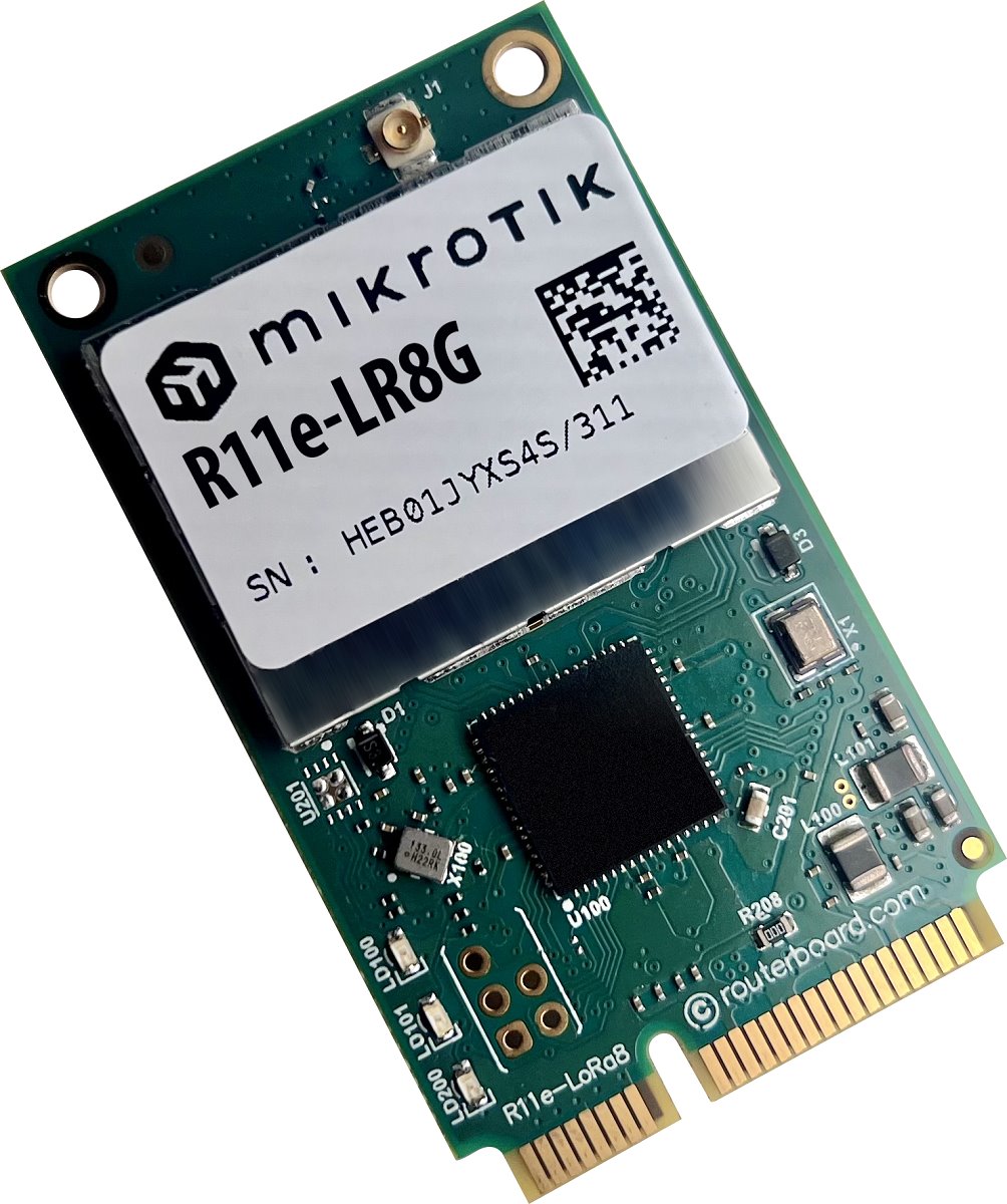 MikroTik R11e-LR8G, LoRa miniPCI-e card, 863-870 MHz