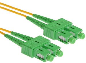 Masterlan fiber optic patch cord, SCapc/SCapc, Singlemode 9/125, duplex, 20m