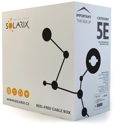 Solarix ethernet cable CAT5E UTP PE outdoor 305m box