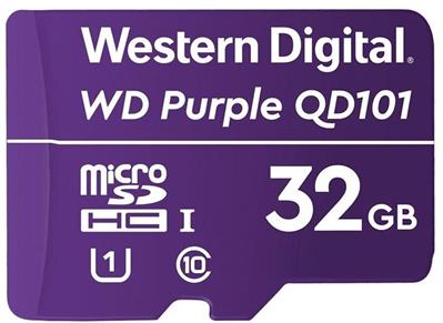 WD MicroSDHC card 32GB Purple WDD032G1P0C Class 10