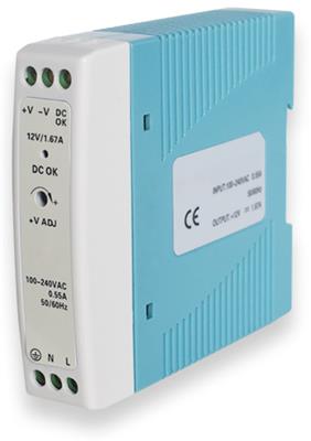 Teltonika DIN Rail Power supply/no_knob