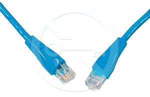 Solarix patch cable CAT5E UTP PVC 3m blue snag-proof