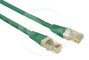 Solarix patch cable CAT5E UTP PVC 1m green non-snag-proof