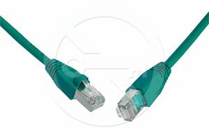 Solarix patch cable CAT5E SFTP PVC 7m green snag-proof