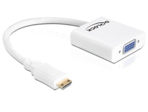 Delock Adapter mini HDMI-type C male> VGA female