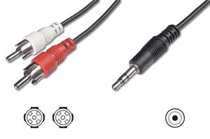 Digitus Audio 3.5mm Stereo M to 2 M Chinch 1.5 m