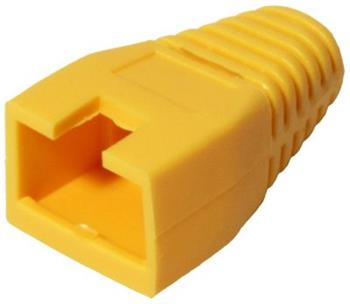 Protective cap for RJ45 with latch protection, yellow color