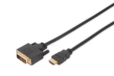 Digitus HDMI adapter cable, type A-DVI(18+1) M/M, 2.0m, Full HD, bl