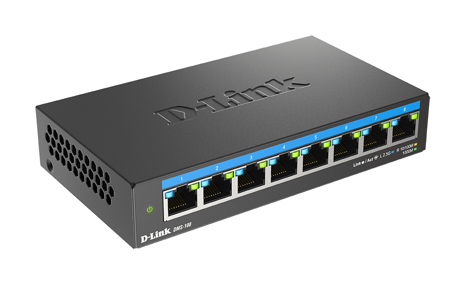 D-Link DMS-108/E 8-port Multi-Gigabit Unmanaged Switch